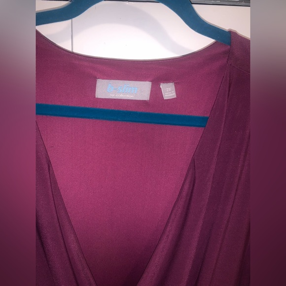 NY Collection Wrap Dress - Picture 3 of 4